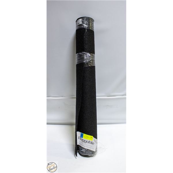 NEW RUGGABLE NON-SLIP RUG PAD - BLACK 2'6" X 7'