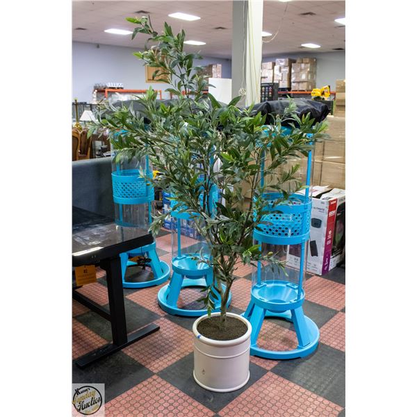 6FT ARTIFICIAL OLIVE TREE (OFF-WHITE COLOUR POT)