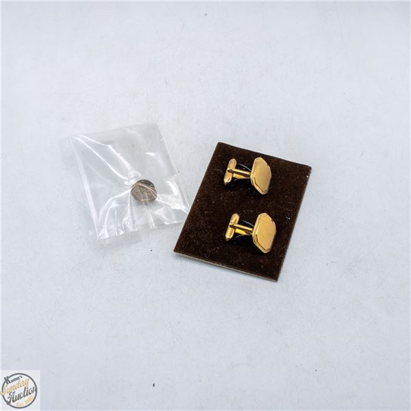 ESTATE BIRKS STAMPED HALLMARKED TIE PIN 'HGH' WITH