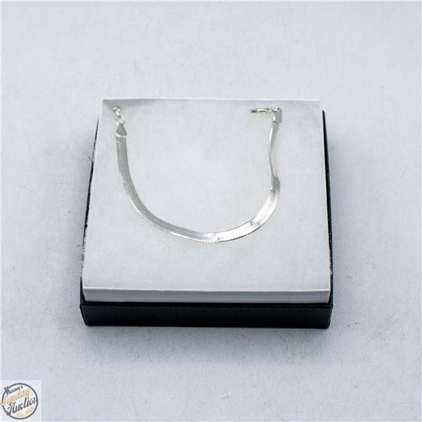 SILVER 925 LADIES BRACELET, 6.5 INCHES LONG