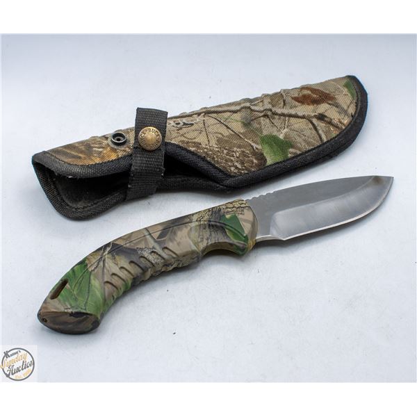 BUCK USA 392-1 OMNI HUNTER 12PT CAMO FIXED BLADE