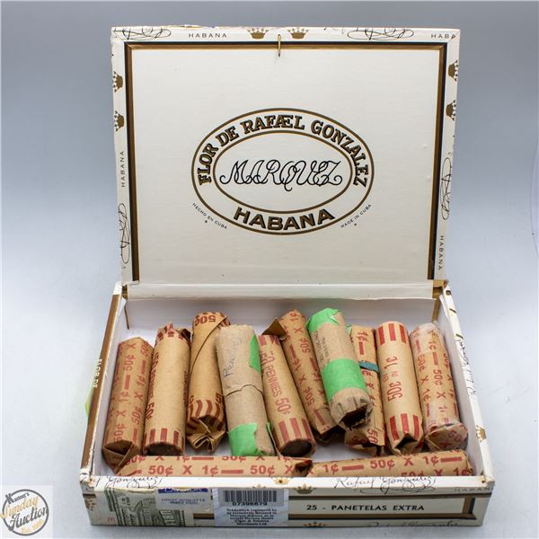ESTATE VINTAGE 600 ROLLED PENNIES IN