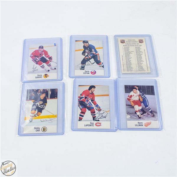 6 ASSORTED HOCKEY CARDS