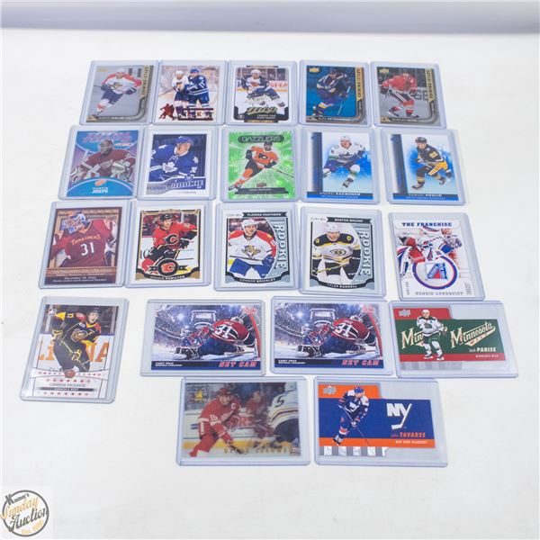 21 ASSORTED HOCKEY CARDS