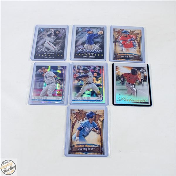 7 ASSORTED BASEBALL CARDS