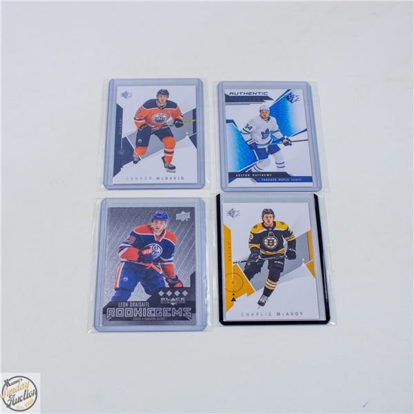 4 ASSORTED HOCKEY CARDS