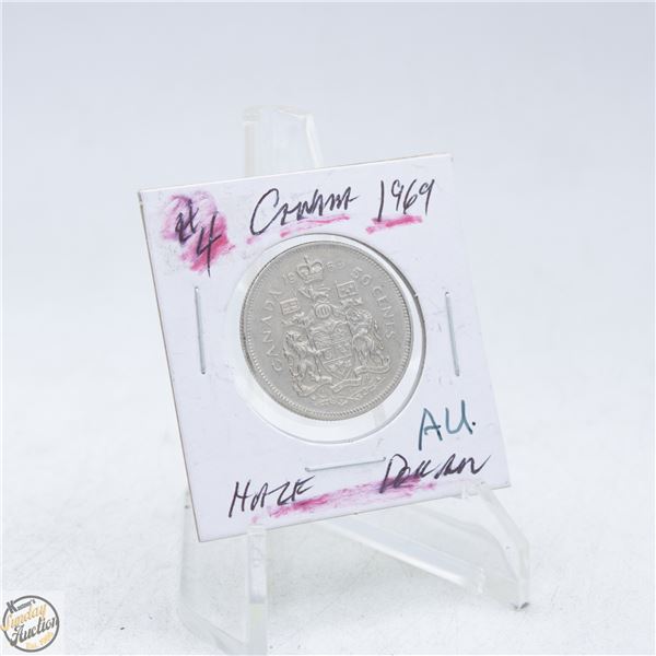 #4994-1969 50 CENT CANADIAN COIN QUEEN ELIZABETH