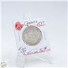 Image 1 : #4989-1937 50 CENT CANADIAN COIN 80 % SILVER