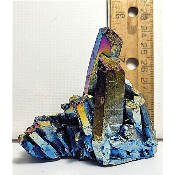 7)  110.5 GRAM RAINBOW COLOUR TREATED