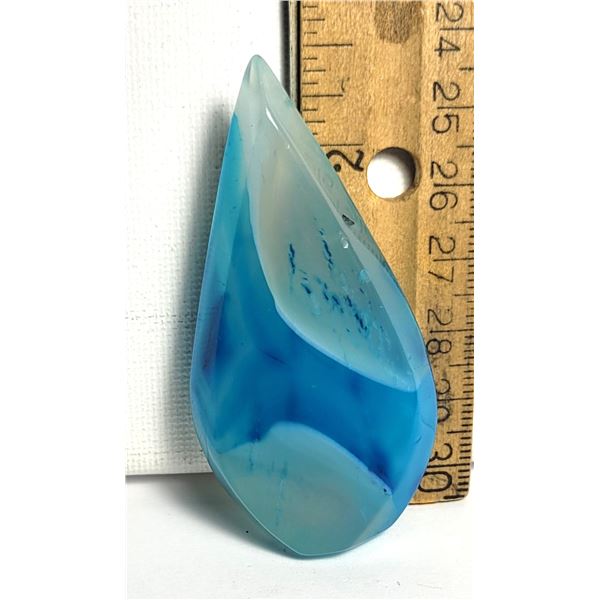 5) COLOUR TREATED BLUE CRYSTAL MINERAL SPECIMEN