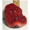 Image 1 : 1)  BURGANDY COLOUR ADDED 391G CRYSTAL CLUSTER