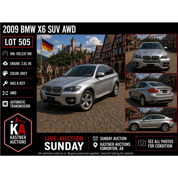 2009 BMW X6 SUV 4X4