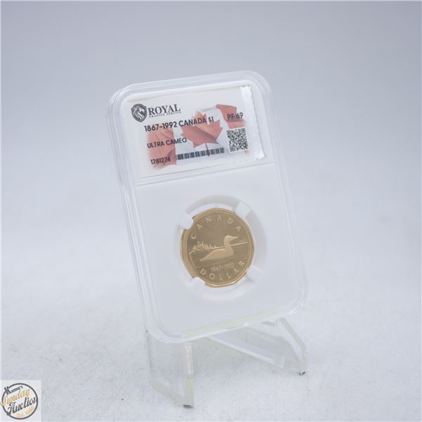 #5001-1867-1992 CANADA DOLLAR GRADED