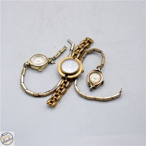 ESTATE GENUINE VINTAGE GUCCI LADIES WATCH (+ 2