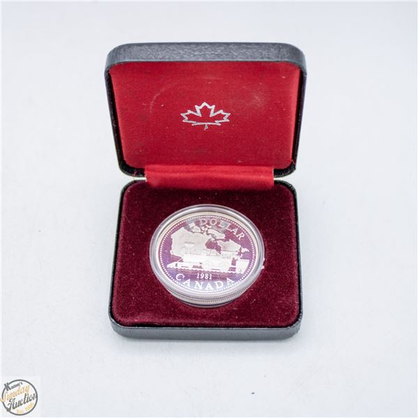 #5010-1981 SILVER 99.99 PROOF CANADA DOLLAR