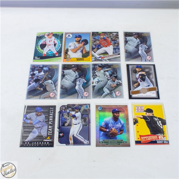 12 ASSORTED BASEBALL CARDS
