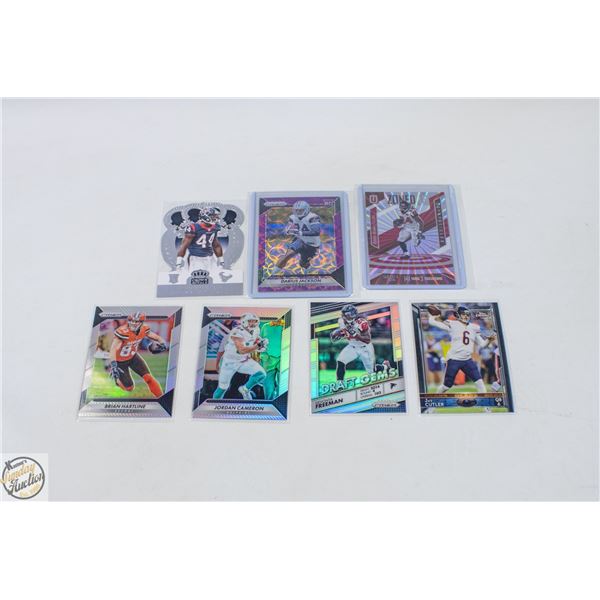 7 ASSORTED FOOTBALL CARDS