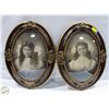 Image 1 : 2 VINTAGE OVAL DOME FRAMES