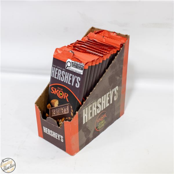 CASE WITH 14 90G SKOR BARS WITH ALMONDS AND TOFFEE
