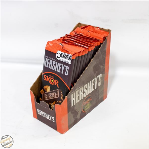 CASE WITH 14 90G SKOR BARS WITH ALMONDS AND TOFFEE
