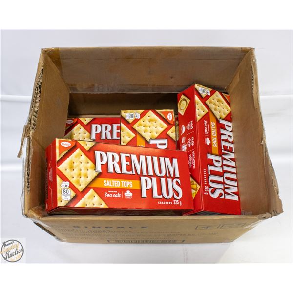 BOX WITH 6 BOXES OF PREMIUM PLUS CRACKERS