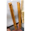 Image 1 : PAIR OF VINTAGE WOODEN QUILT HANGING RACKS WITH