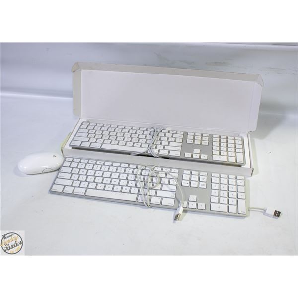 2 MAC KEYBOARDS WITH MOUSE