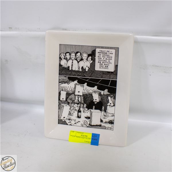7" X 9" "WINETALK" PLATE