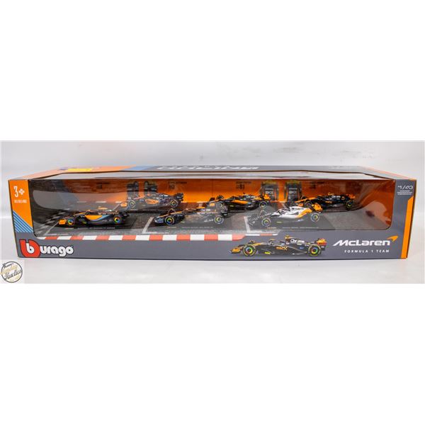 NEW BURAGO 1/43 6PC MCLAREN DIECAST CARS