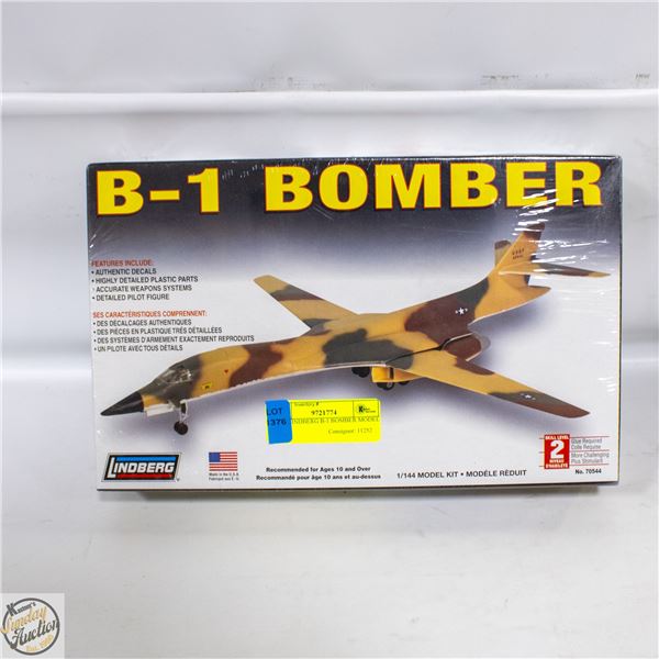 NEW LINDBERG B-1 BOMBER MODEL KIT