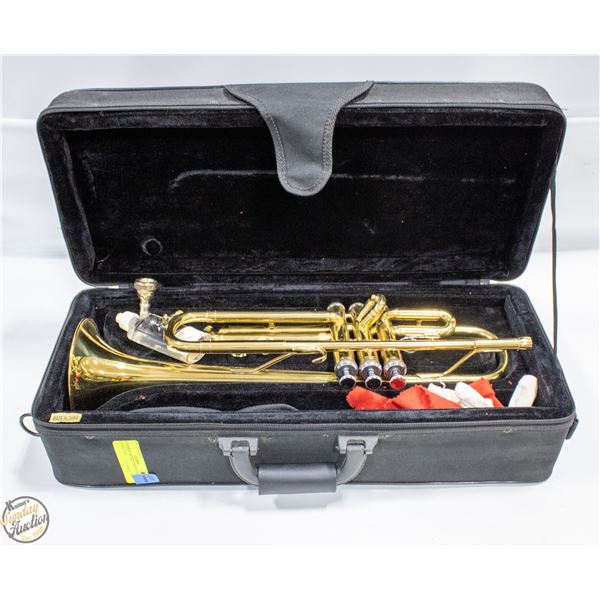 ACADEMY TRUMPET WITH CASE NEVER USED.