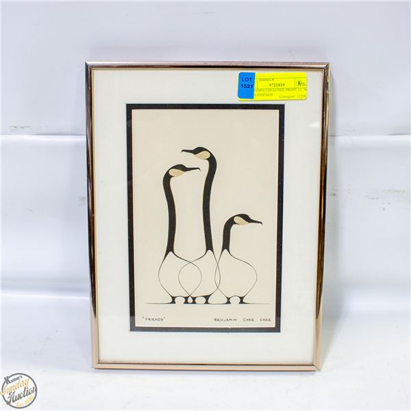 BENJAMIN CHEECHEE PRINT 12"W X 9"H FRIENDS