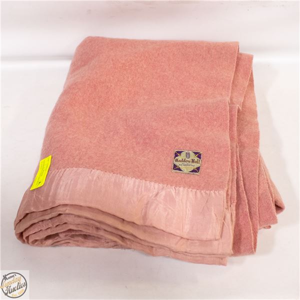 HADDON HALL FULL SIZE WOOL BLANKET