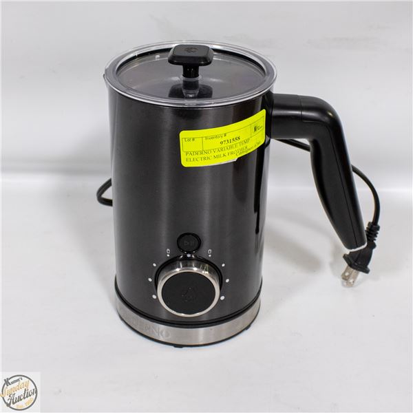 PADERNO VARIABLE TEMP ELECTRIC MILK FROTHER