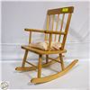Image 1 : SMALL CHILD/DOLLS WOODEN ROCKING CHAIR