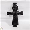 Image 1 : WOOD CARVED CELTIC CROSS