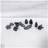 Image 1 : LOT OF ANIMAL SOAPSTONE FIGURINES BY THE WOLF