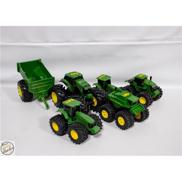 6 JOHN DEERE TRACTORS, COMBINE &