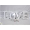 Image 1 : PINK LED MARQUEE SIGN LOVE BRAND NEW