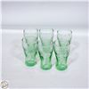 Image 1 : LOT OF 6 VINTAGE MINI COCA COLA GLASSES