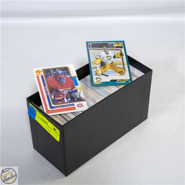 BOX OF ASSORTED HOCKEY CARDS