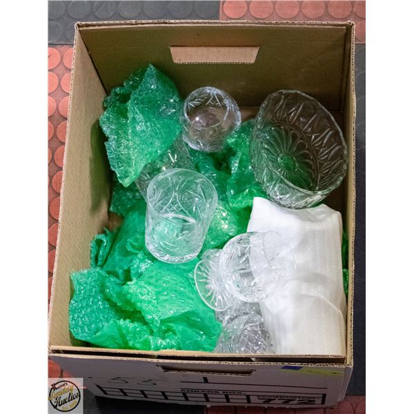 LOT OF VINTAGE GLASS