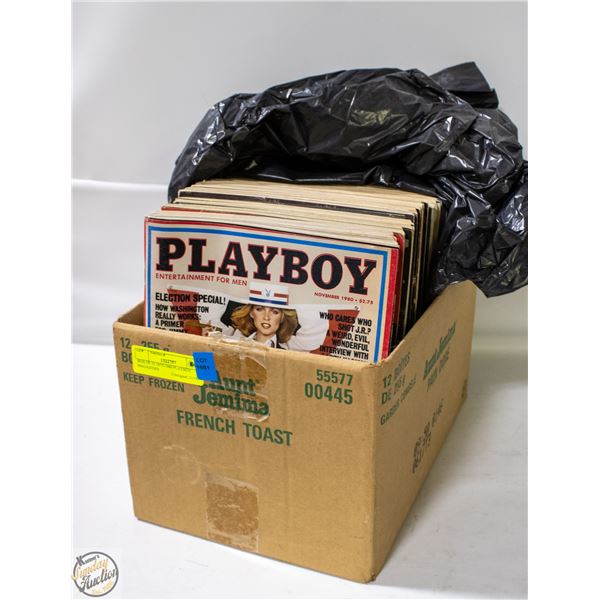 BOX OF 35 1975-1980 PLAYBOY MAGAZINES