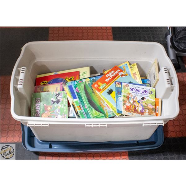 LARGE TOTE OF BOOKS
