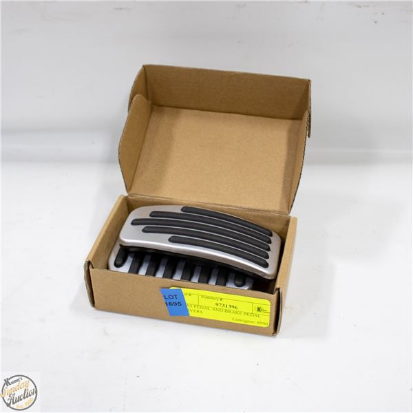 GAS PEDAL AND BRAKE PEDAL COVERS