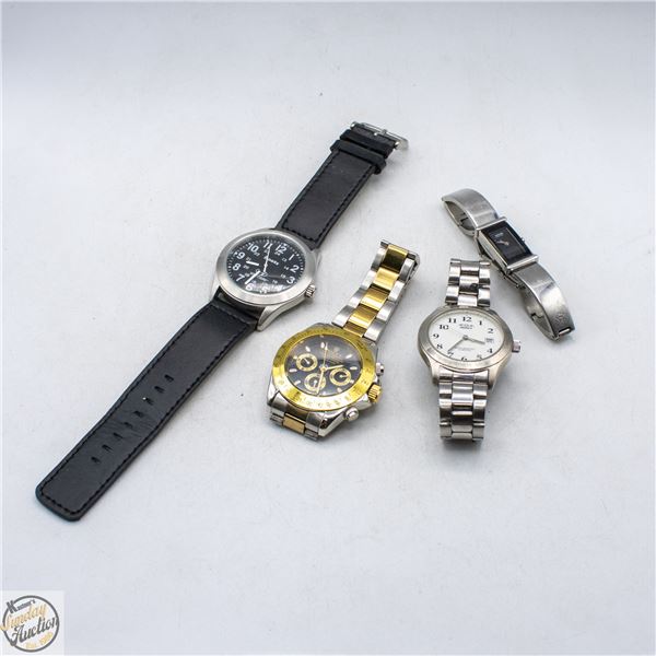 LOT OF 4 WATCHES INCLUDES REPLICA ROLEX