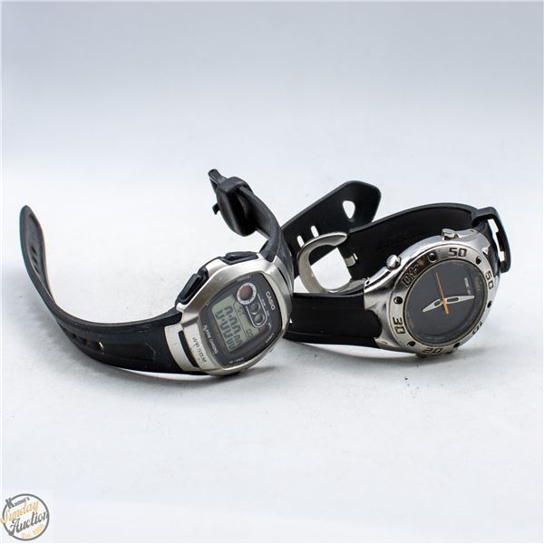 CASIO W-210 DIGITAL WATCH & TIMEX IRONMAN