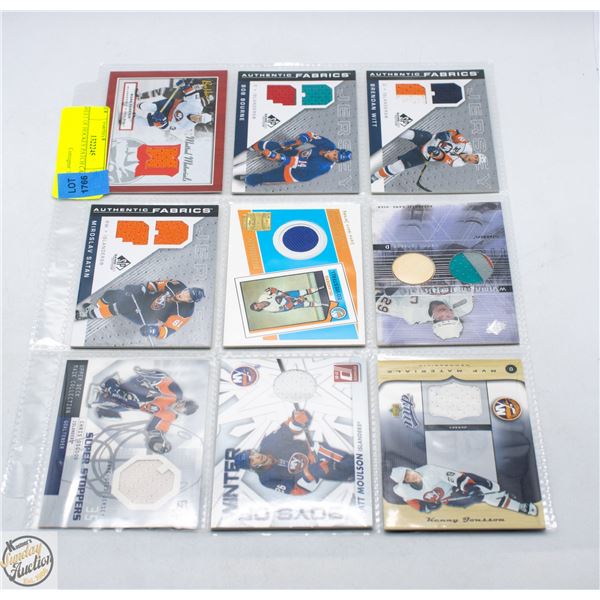 SHEET OF HOCKEY PATCH CARDS