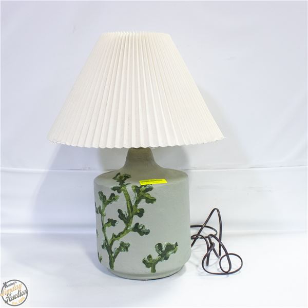 LARGE LAMP WITH SHADE H-24"