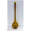 Image 1 : AMBER COLOR VASE TALL H-20.5"